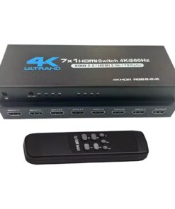 Splitter HDMI 7 entrées vers 1 sortie, 4K 60 Hz HDR, vue principale