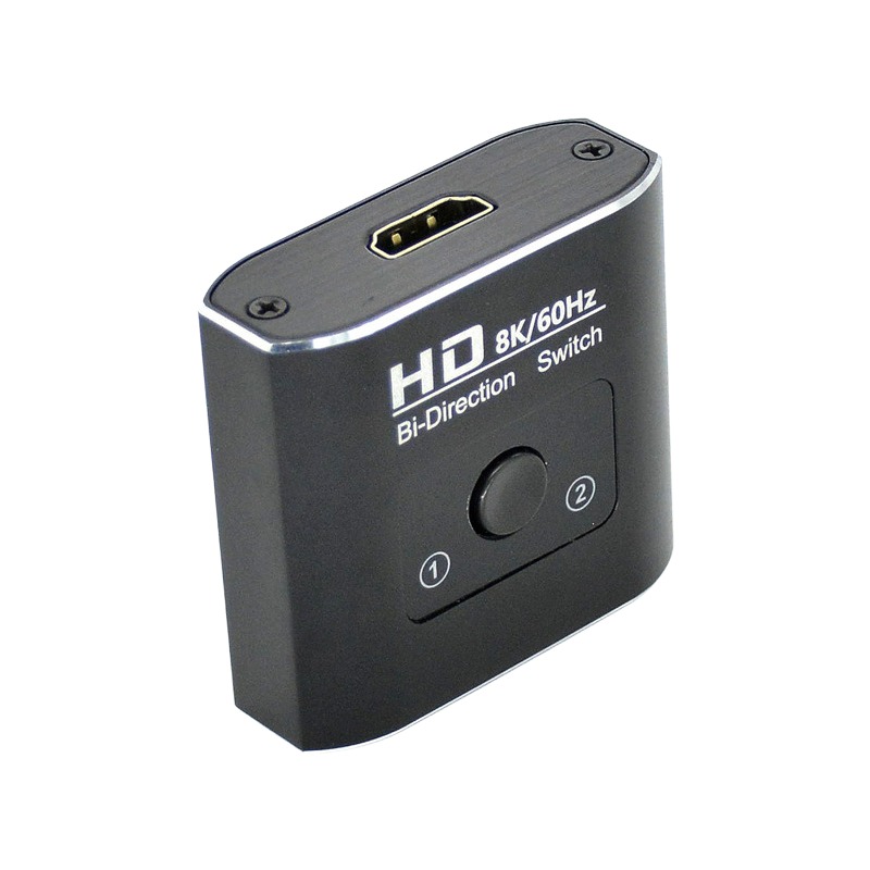 Splitter HDMI 8K bidirectionnel, 2 ports, versions 4K ou 8K Splitter HDMI 8K bidirectionnel, 2 ports, versions 4K ou 8K, vue principale
