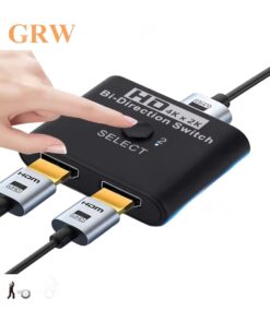 Splitter HDMI 8K deux entrées une sortie, boîtier de poche, vue principale