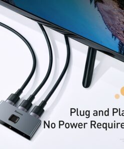 Splitter HDMI bidirectionnel 4K 60 Hz, deux entrées ou deux sorties, vue principale