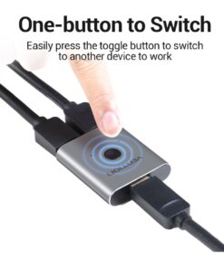 Splitter HDMI bidirectionnel 4K a deux ports, vue principale