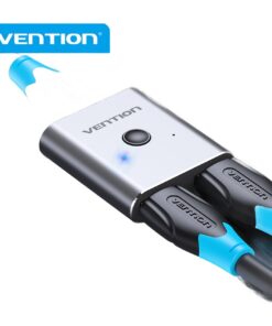Splitter HDMI bidirectionnel 4K a deux ports, vue de face