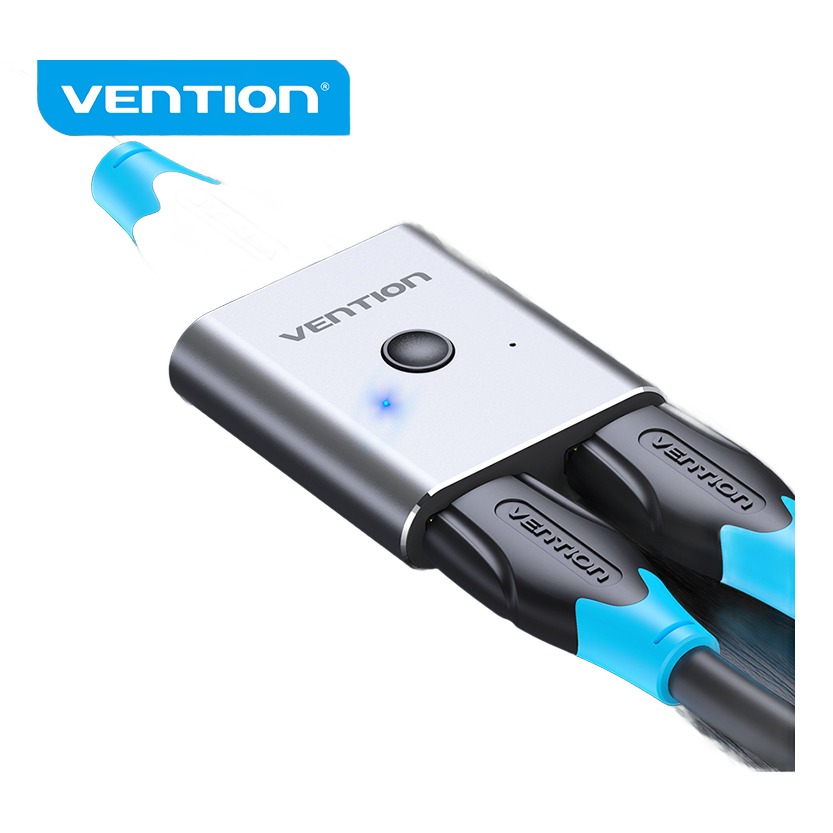 Splitter HDMI bidirectionnel 4K a deux ports Splitter HDMI bidirectionnel 4K a deux ports, vue de face