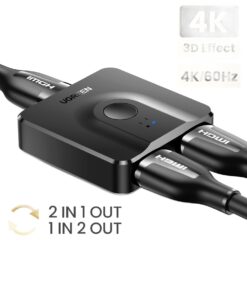Splitter HDMI bidirectionnel 4K, deux appareils un écran, vue principale