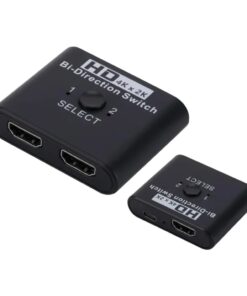 Splitter HDMI bidirectionnel à bouton, deux ports, 4K annoncée, vue principale