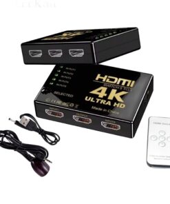 Splitter HDMI cinq entrées avec télécommande infrarouge, vue principale