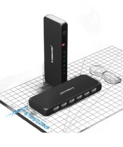 Splitter HDMI commutateur trois ou cinq entrées, 4K, vue principale