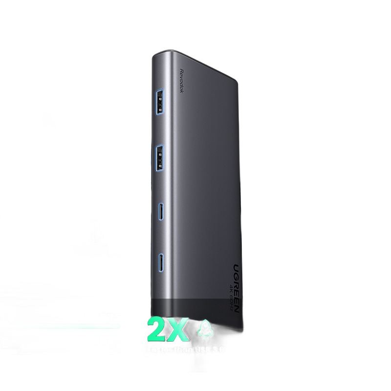 Splitter HDMI et hub USB-C 8 en 1, triple affichage Splitter HDMI et hub USB-C 8 en 1, triple affichage, vue principale