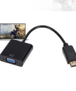 Adaptateur DisplayPort VGA 1080p, fiche DP mâle vers VGA femelle, vue arriere