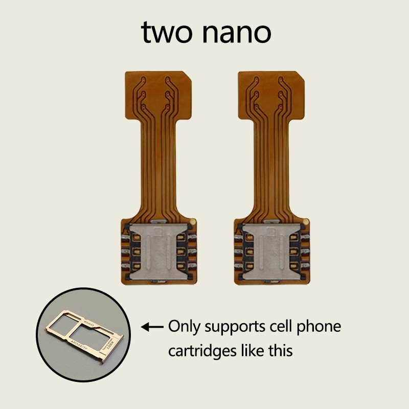 Adaptateur double SIM et carte microSD pour tiroir hybride, nappe souple Adaptateur double SIM et carte microSD pour tiroir hybride, nappe souple, detail