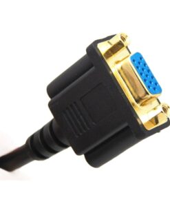 Adaptateur DVI vers VGA en câble court de 30 cm, fiche DVI-I 24+5, detail