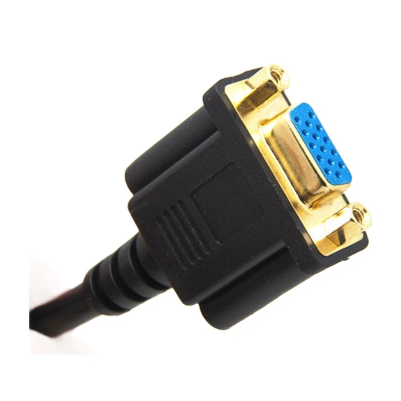 Adaptateur DVI vers VGA en câble court de 30 cm, fiche DVI-I 24+5 Adaptateur DVI vers VGA en câble court de 30 cm, fiche DVI-I 24+5, detail