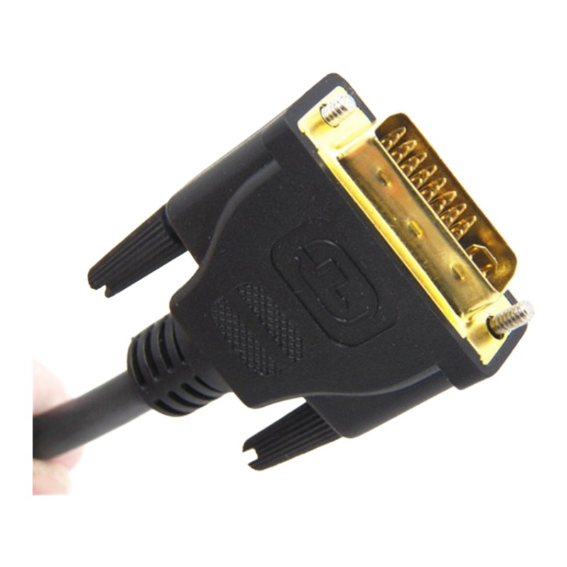Adaptateur DVI vers VGA en câble court de 30 cm, fiche DVI-I 24+5 Adaptateur DVI vers VGA en câble court de 30 cm, fiche DVI-I 24+5, vue arriere