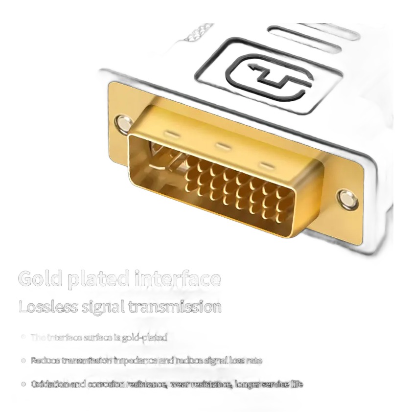 Adaptateur DVI VGA, DVI-I 24+5 mâle vers VGA femelle, noir ou blanc Adaptateur DVI VGA, DVI-I 24+5 mâle vers VGA femelle, noir ou blanc, vue arriere