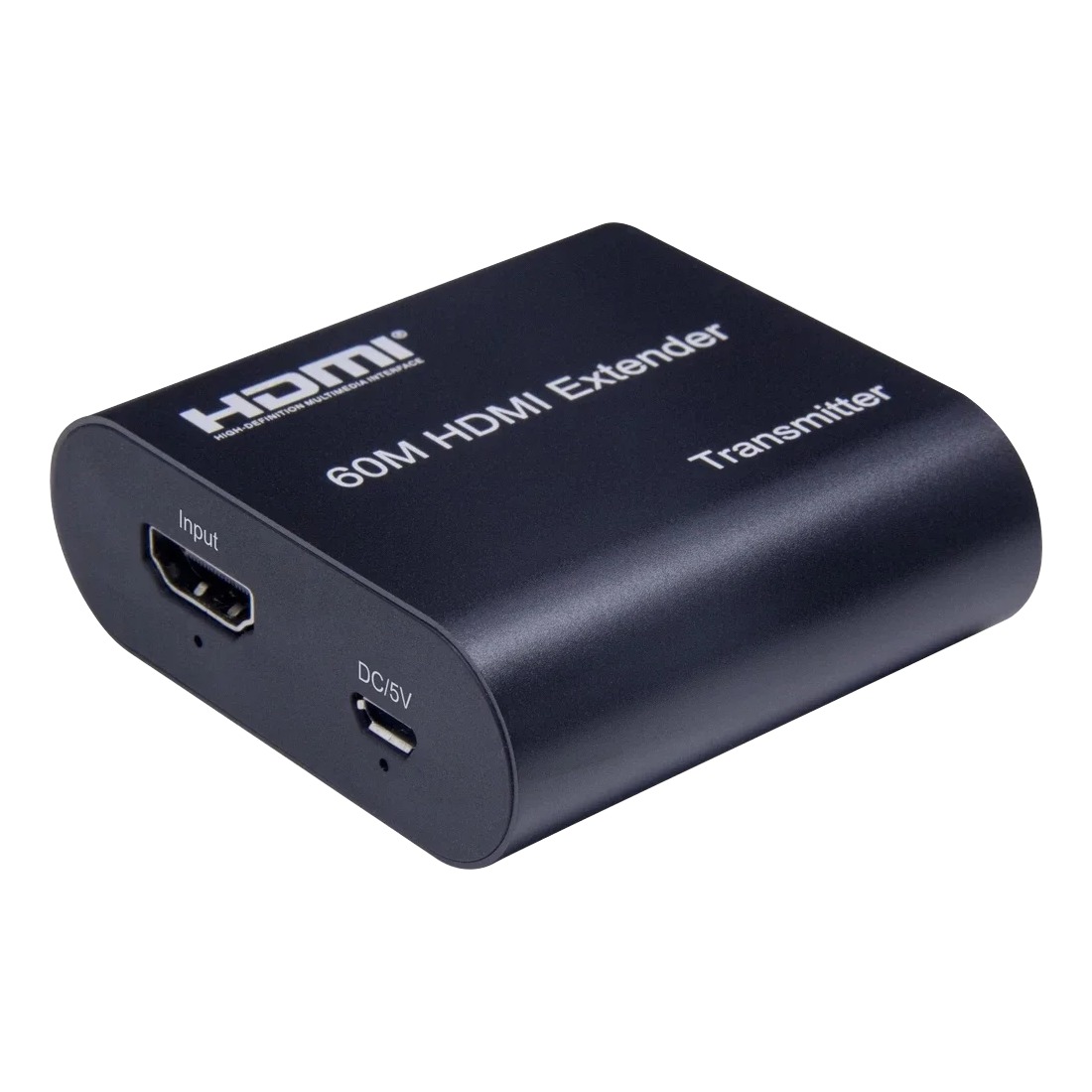 Adaptateur Ethernet HDMI en émetteur et récepteur, 1080p sur 60 m Adaptateur Ethernet HDMI en émetteur et récepteur, 1080p sur 60 m, vue de trois quarts