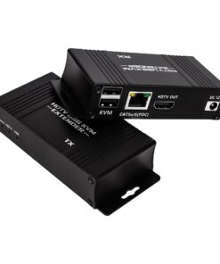 Adaptateur Ethernet HDMI KVM avec clavier et souris USB, 60 m, vue principale