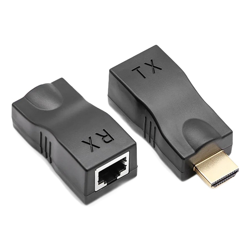 Adaptateur Ethernet HDMI passif en paire, jusqu'à 30 m en 1080p Adaptateur Ethernet HDMI passif en paire, jusqu'à 30 m en 1080p, vue principale