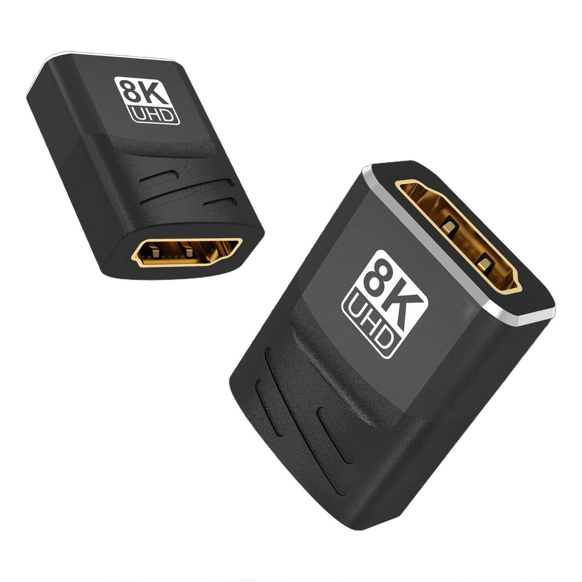 Adaptateur HDMI femelle femelle 8K, raccord pour deux câbles HDMI Adaptateur HDMI femelle femelle 8K, raccord pour deux câbles HDMI, vue principale