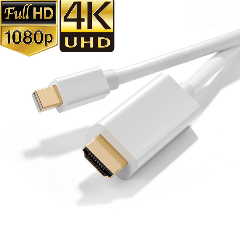 Adaptateur HDMI Mini DisplayPort en câble de 1,8 m, 4K à 30 Hz Adaptateur HDMI Mini DisplayPort en câble de 1,8 m, 4K à 30 Hz, vue principale