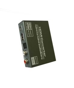 Adaptateur HDMI optique 4K 60 Hz avec ARC, sorties TOSLINK, RCA et jack, vue de face