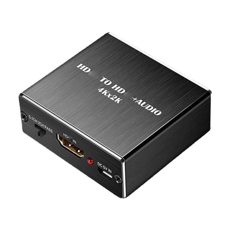 Adaptateur HDMI optique, extracteur audio 4K vers TOSLINK et jack Adaptateur HDMI optique, extracteur audio 4K vers TOSLINK et jack, vue principale