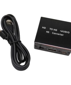 Adaptateur HDMI optique, extracteur audio 4K vers TOSLINK et jack, vue de trois quarts