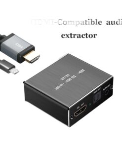 Adaptateur HDMI optique, extracteur audio 4K vers TOSLINK et jack, vue de face