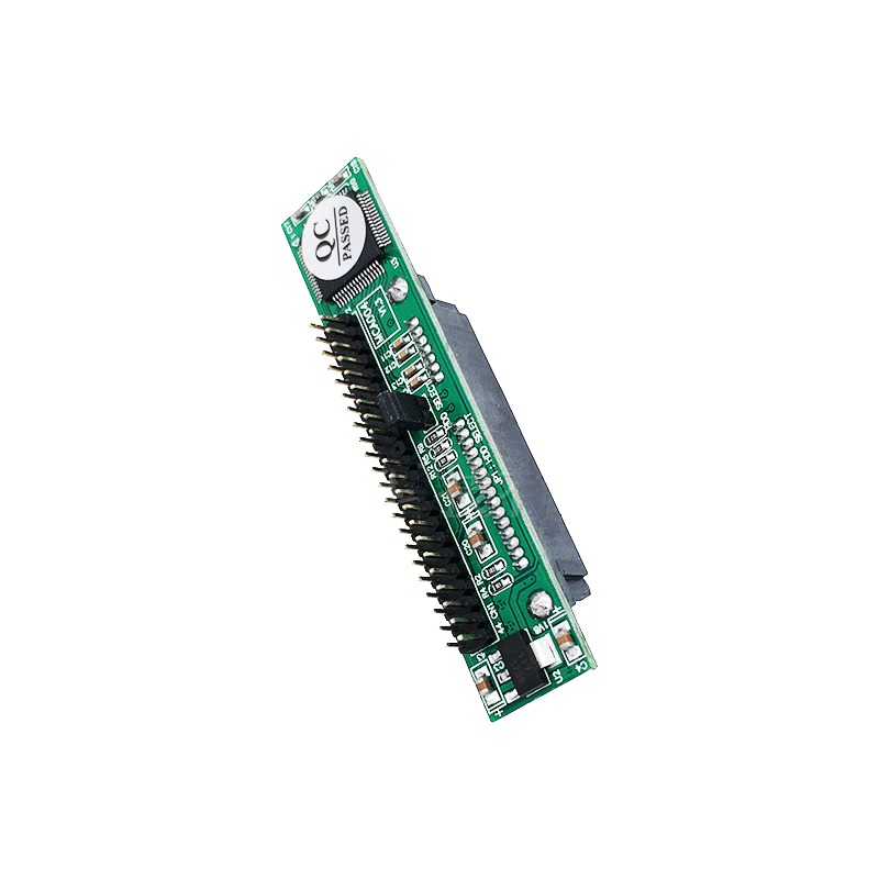 Adaptateur IDE SATA 2,5 pouces à 44 broches pour portable Adaptateur IDE SATA 2,5 pouces à 44 broches pour portable, vue de profil