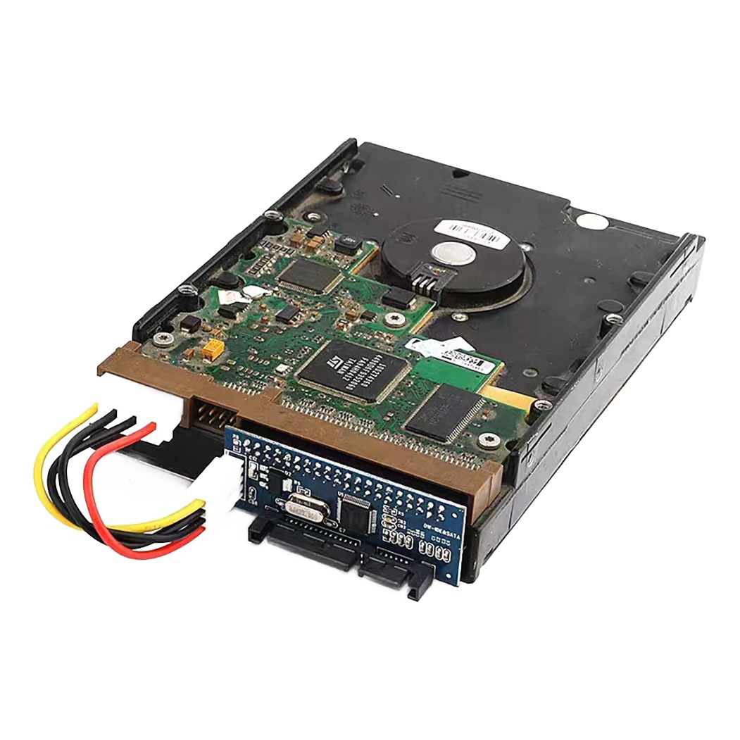 Adaptateur IDE SATA pour disque dur ou lecteur 3,5 pouces IDE Adaptateur IDE SATA pour disque dur ou lecteur 3,5 pouces IDE, vue arriere