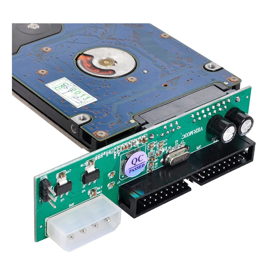 Adaptateur IDE SATA pour un disque SATA sur une carte IDE Adaptateur IDE SATA pour un disque SATA sur une carte IDE, detail