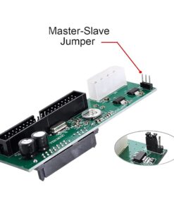 Adaptateur IDE SATA pour un disque SATA sur une carte IDE, vue de profil