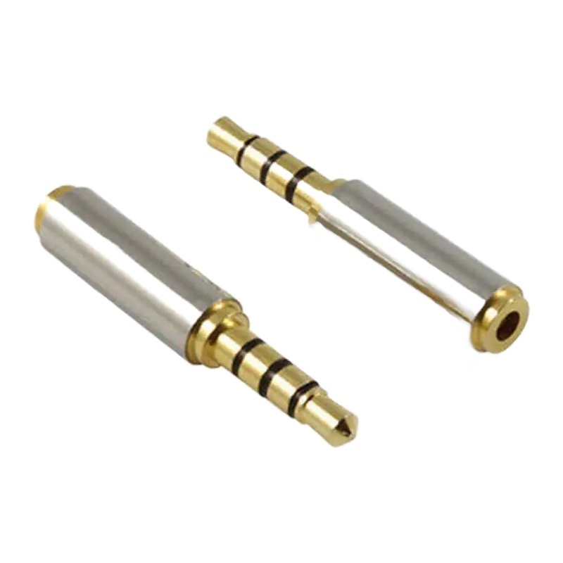 Adaptateur jack 2,5 vers 3,5 mm stéréo doré, ou sens inverse Adaptateur jack 2,5 vers 3,5 mm stéréo doré, ou sens inverse, vue principale