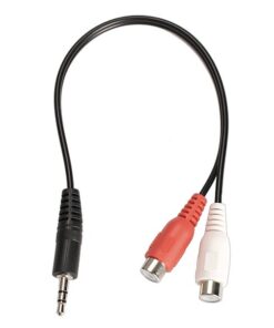 Adaptateur jack RCA, câble jack 3,5 mm mâle vers deux RCA femelles, detail