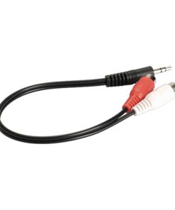 Adaptateur jack RCA, câble jack 3,5 mm mâle vers deux RCA femelles, vue arriere