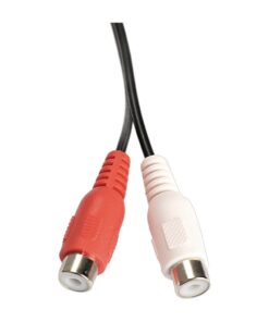 Adaptateur jack RCA, câble jack 3,5 mm mâle vers deux RCA femelles, vue de profil