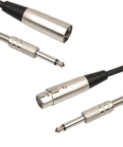 Adaptateur jack XLR de 30 cm, jack 6,35 mm vers XLR femelle ou mâle, vue principale