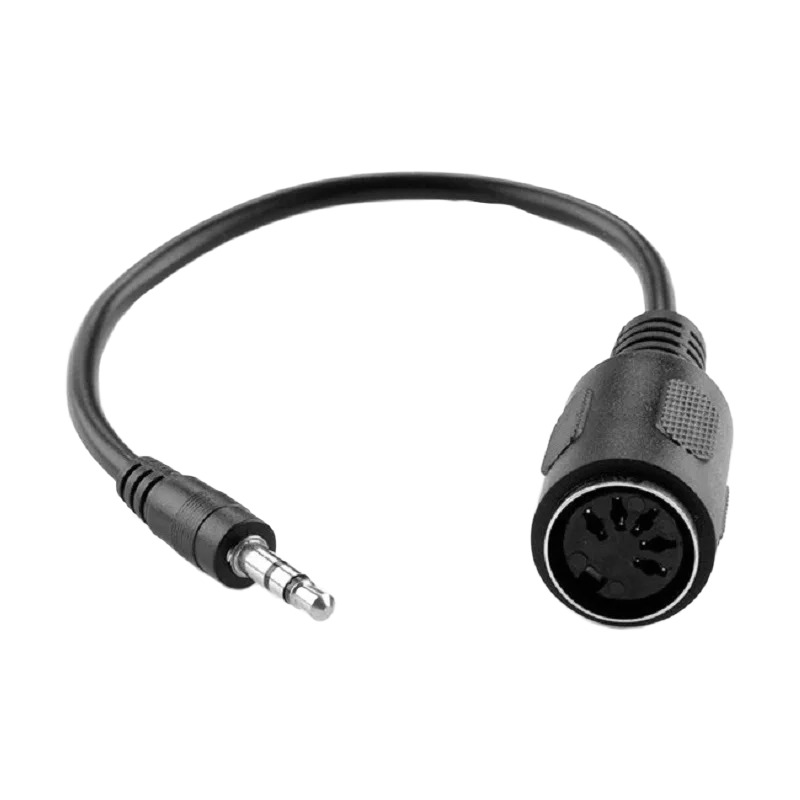 Adaptateur midi jack, adaptateur jack 3,5 mm vers prise DIN 5 broches Adaptateur midi jack, adaptateur jack 3,5 mm vers prise DIN 5 broches, vue principale