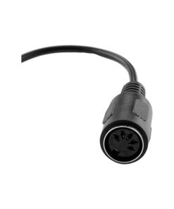 Adaptateur midi jack, adaptateur jack 3,5 mm vers prise DIN 5 broches, vue de trois quarts