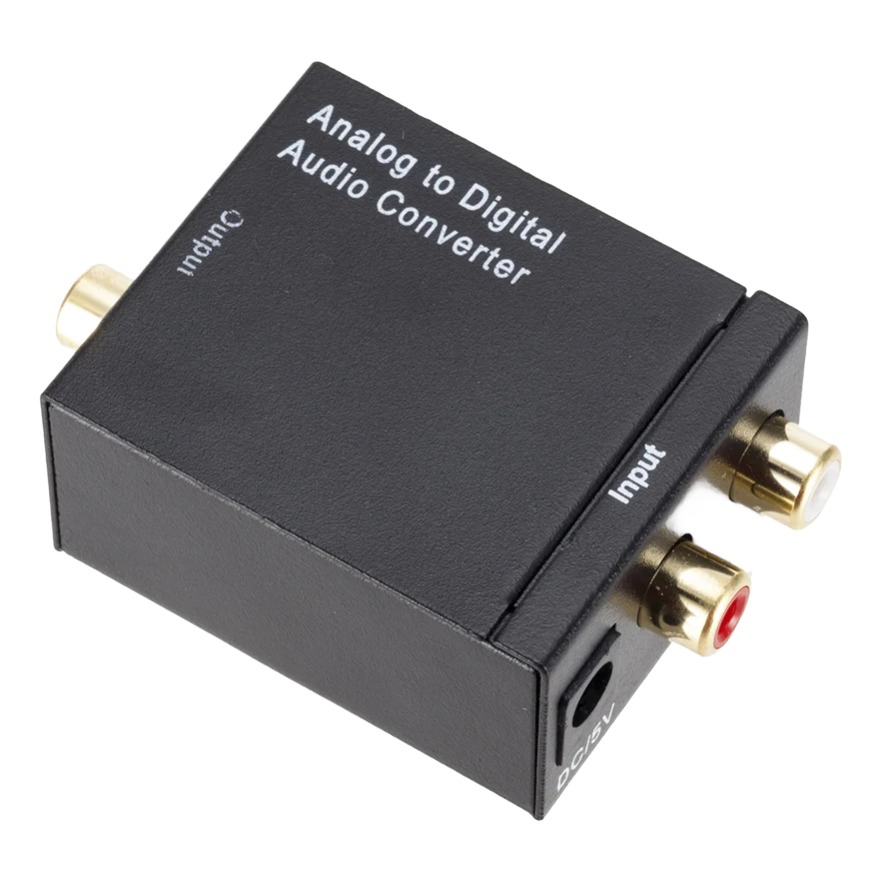 Adaptateur optique RCA, du son analogique vers le numérique Adaptateur optique RCA, du son analogique vers le numérique, vue principale