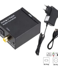 Adaptateur optique RCA, du son analogique vers le numérique, vue de face