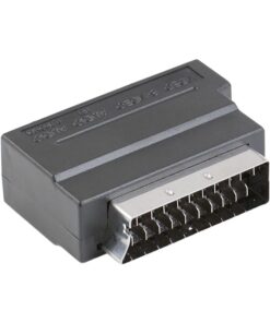 Adaptateur péritel RCA et S-Vidéo avec sélecteur entrée ou sortie, vue de face