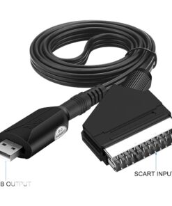 Adaptateur péritel USB de capture vidéo, câble d'un mètre, detail