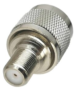 Adaptateur PL259 mâle vers prise F femelle, raccord coaxial droit, detail