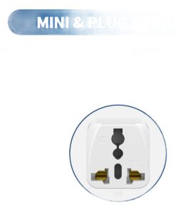 Adaptateur prise Australie type I à entrée universelle, lot de trois, vue de trois quarts