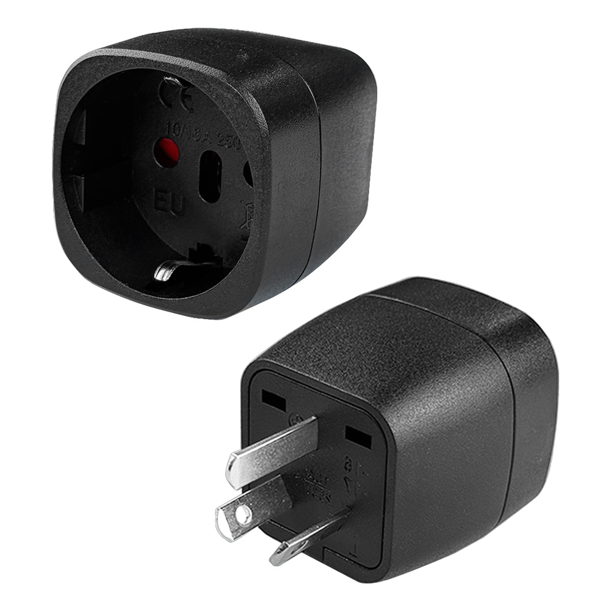 Adaptateur prise Australie type I en cube, pour fiche européenne Adaptateur prise Australie type I en cube, pour fiche européenne, vue principale