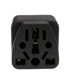 Adaptateur prise Brésil type N à entrée universelle, lot de trois, detail