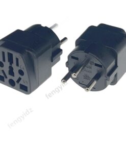 Adaptateur prise Israël à entrée universelle, noir ou blanc, vue principale