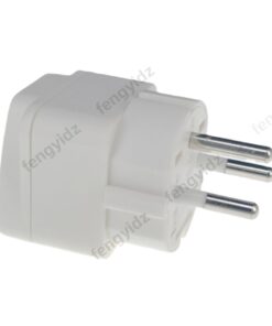 Adaptateur prise Israël à entrée universelle, noir ou blanc, vue arriere