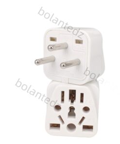 Adaptateur prise Israël compatible fiche anglaise, européenne, vue de face
