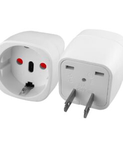 Adaptateur prise Mexique type A en cube, pour fiche européenne, vue principale